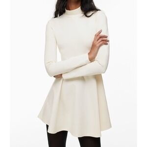 Aritzia Sunday Best Freedance Dress Mini Cream‎ Women's Sz Large